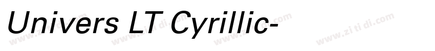 Univers LT Cyrillic字体转换 Univers LT Cyrillic字体转换